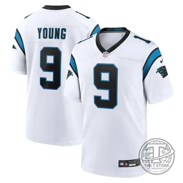 Bryce Young Carolina Panthers White Game Day Football Jersey