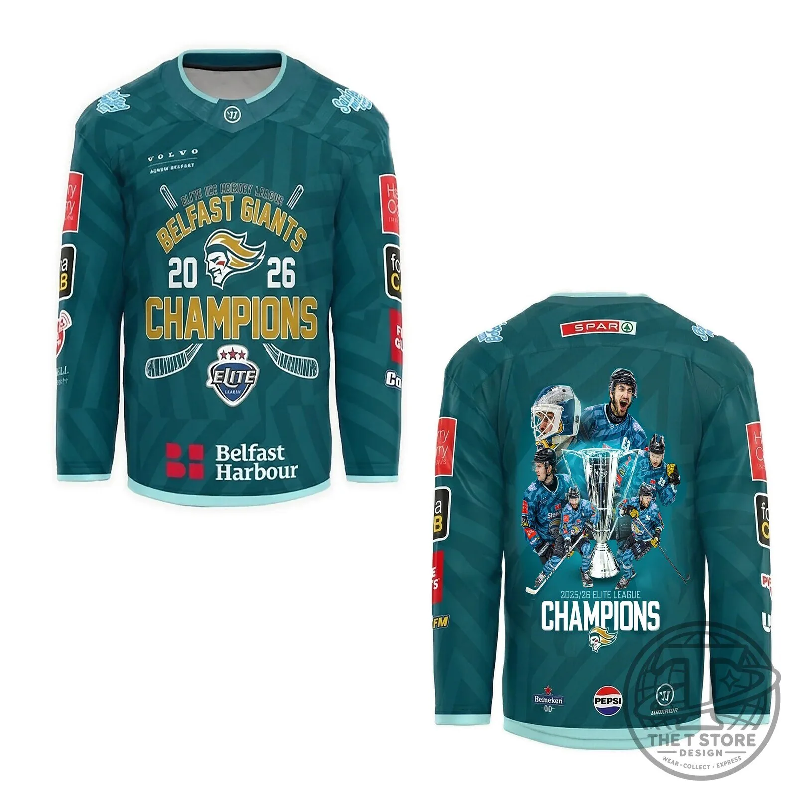 Belfast Giants 2026 Elite League Champions Ice Hockey Jersey 3 Belfast Giants 2026 Elite League Champions Ice Hockey Jersey
