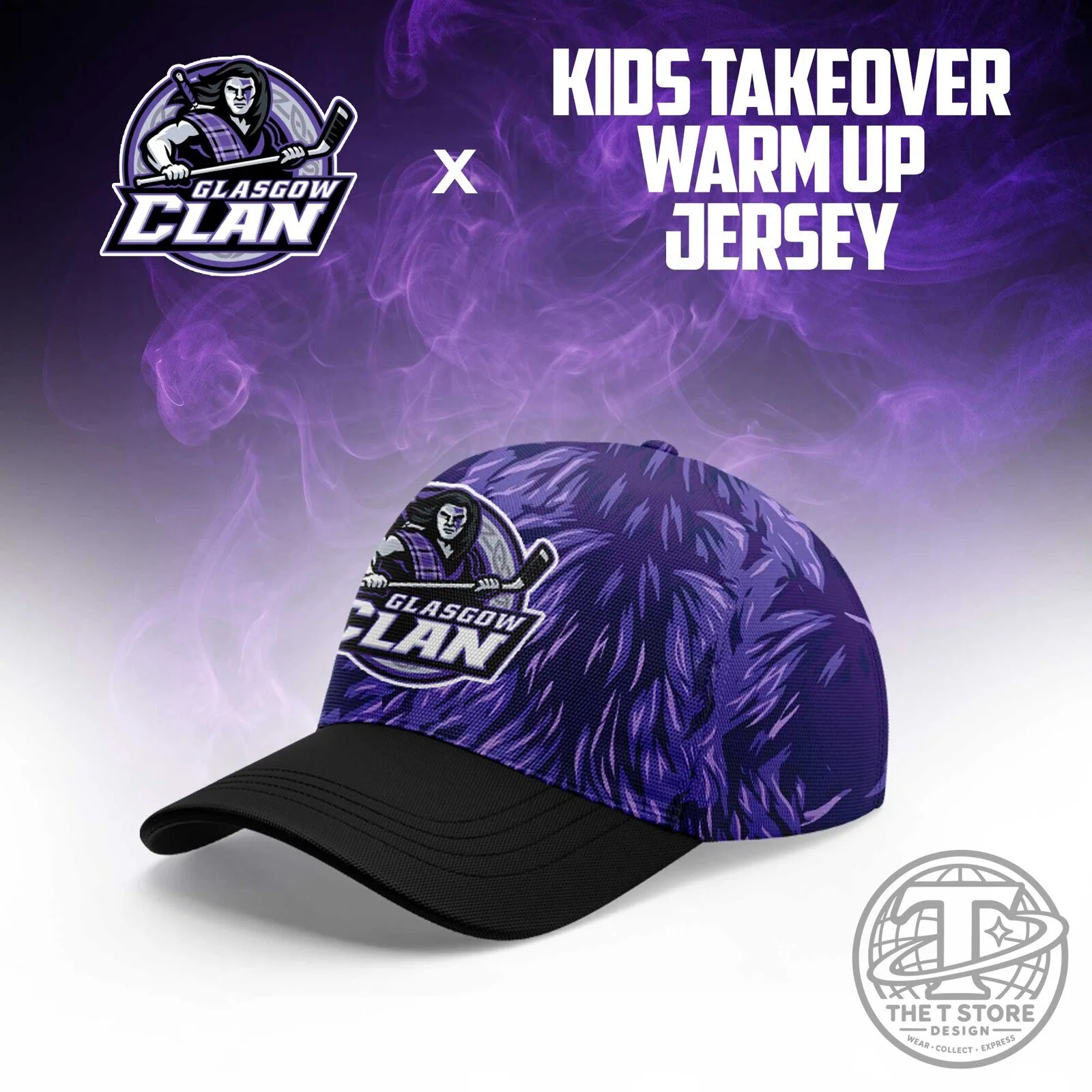 Kids Warm Up Hockey Jersey - Glasgow Clan Purple Army Takeover Edition 5 Kids Warm Up Hockey Jersey - Glasgow Clan Purple Army Takeover Edition
