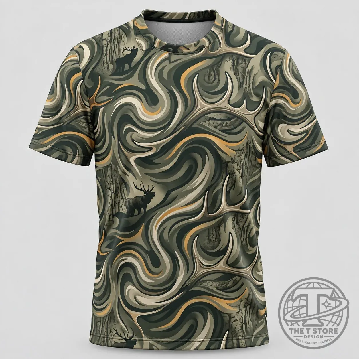 Elk Hunting Swirl Camouflage Pattern Hoodie for Men and Women 11 Elk Hunting Swirl Camouflage Pattern Hoodie for Men and Women
