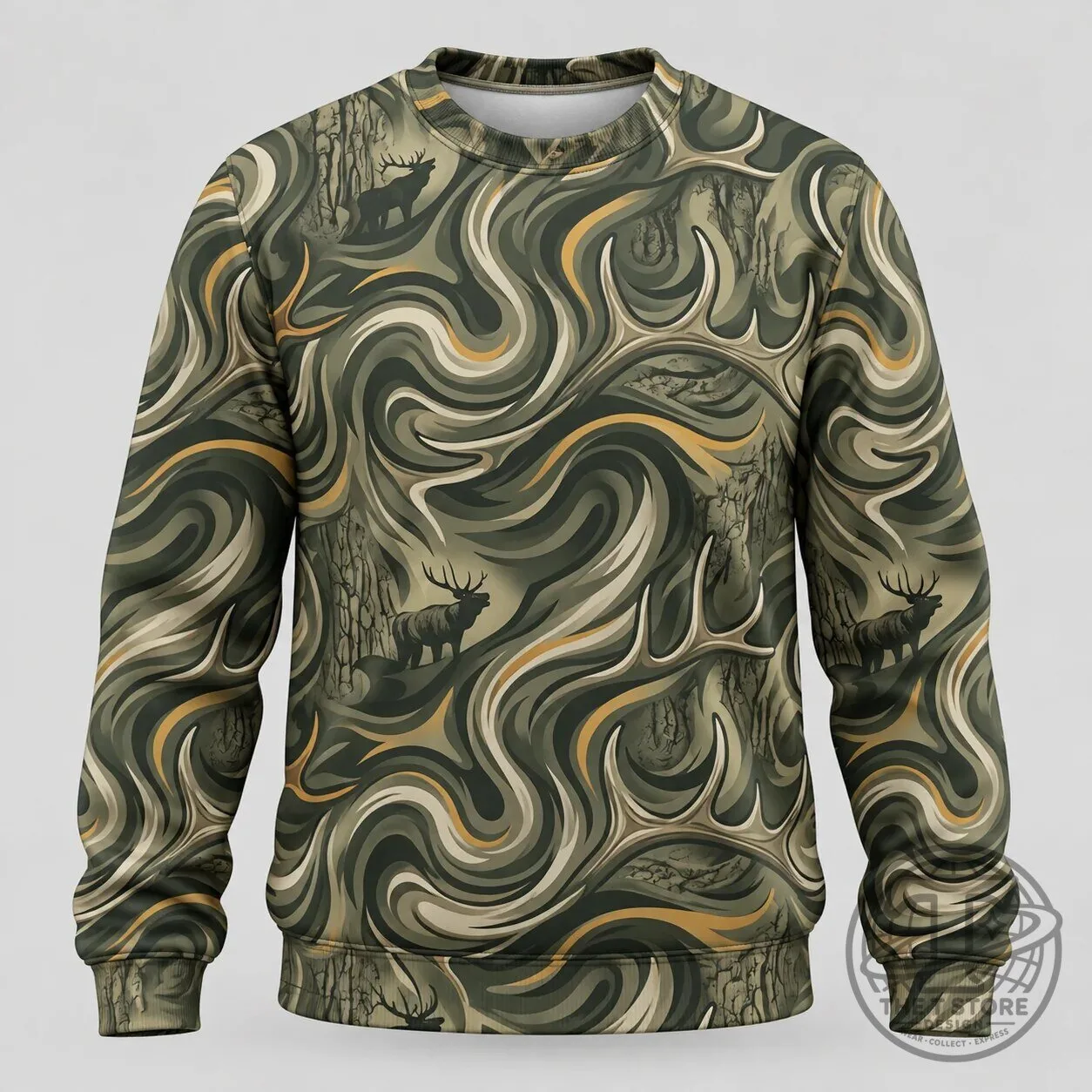 Elk Hunting Swirl Camouflage Pattern Hoodie for Men and Women 12 Elk Hunting Swirl Camouflage Pattern Hoodie for Men and Women