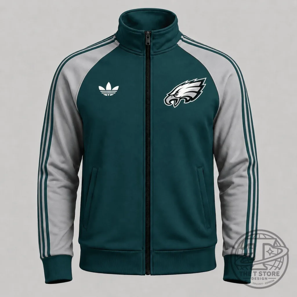 Philadelphia Eagles National Football League Game Day Full Zip Track Jacket Philadelphia Eagles National Football League Game Day Full Zip Track Jacket