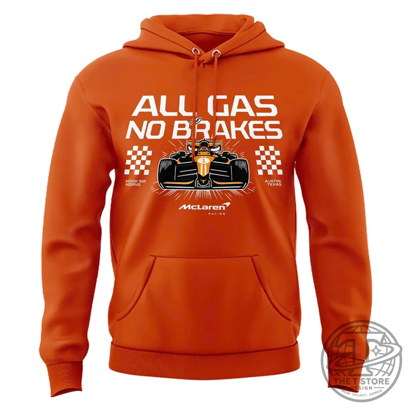 Texas Longhorns McLaren Racing Team Hook 'Em Horns All Gas No Brakes Hoodie 6 Texas Longhorns McLaren Racing Team Hook