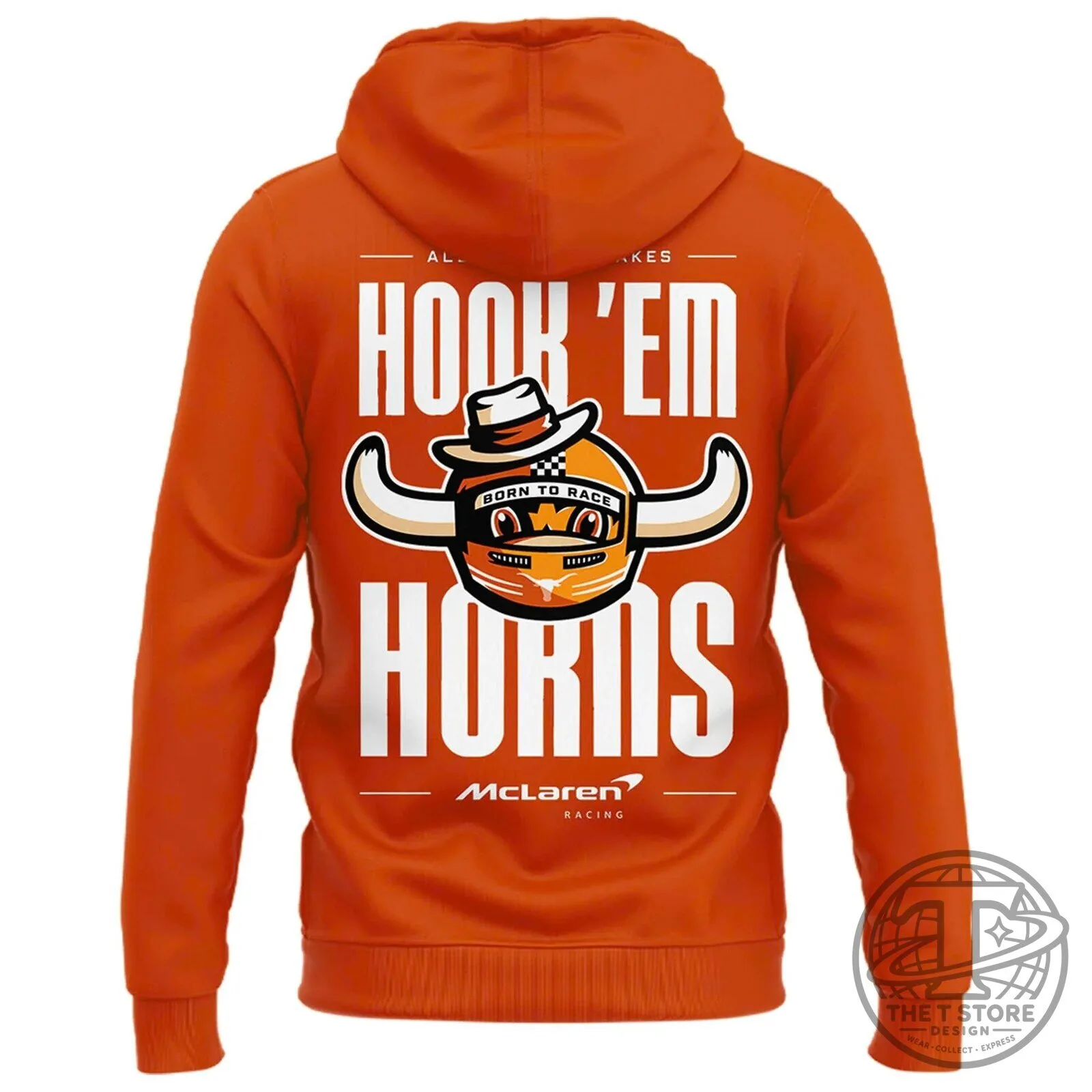 Texas Longhorns McLaren Racing Team Hook 'Em Horns All Gas No Brakes Hoodie 7 Texas Longhorns McLaren Racing Team Hook