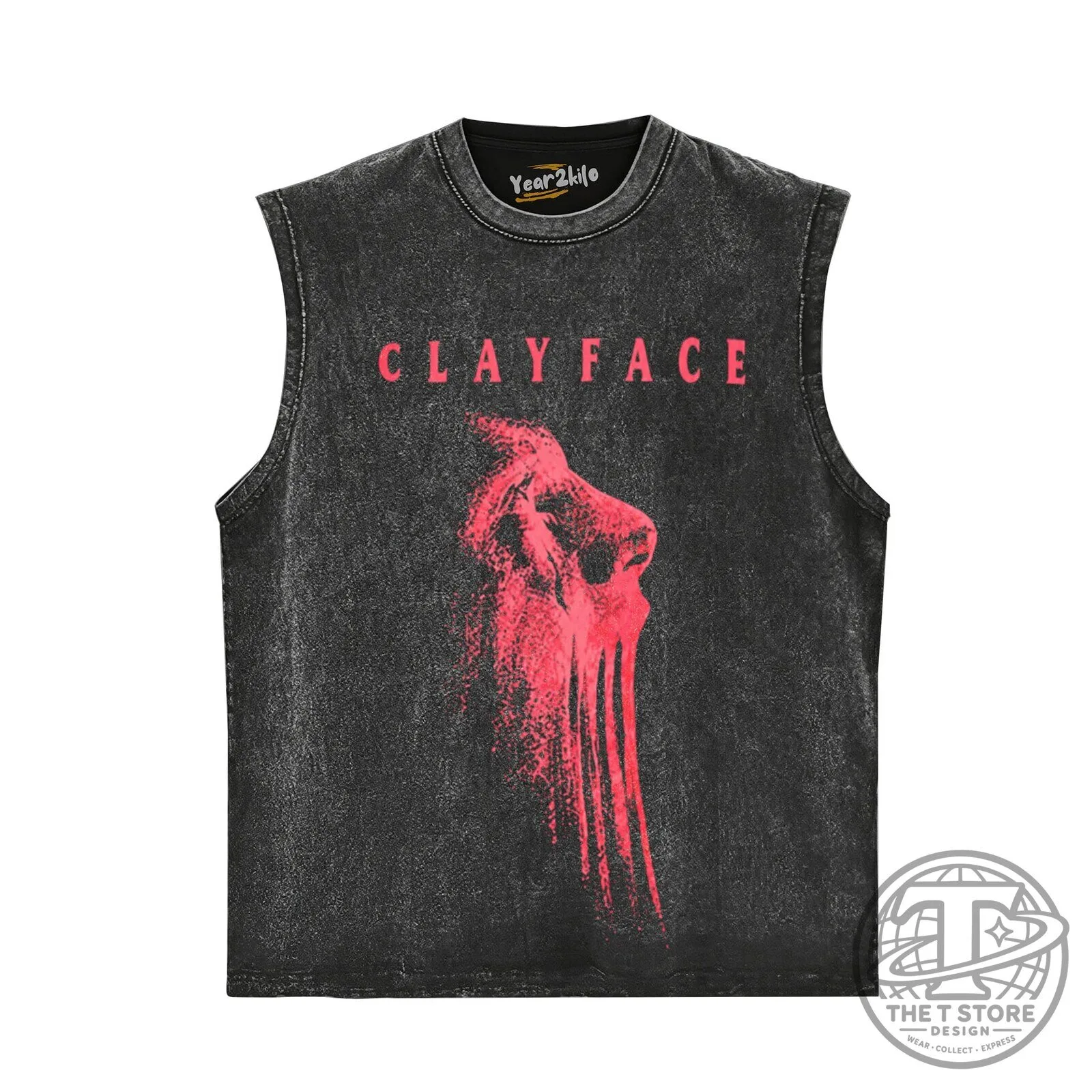 Clayface Batman Villain Distressed Black Graphic Print T-Shirt 10 Clayface Batman Villain Distressed Black Graphic Print T-Shirt