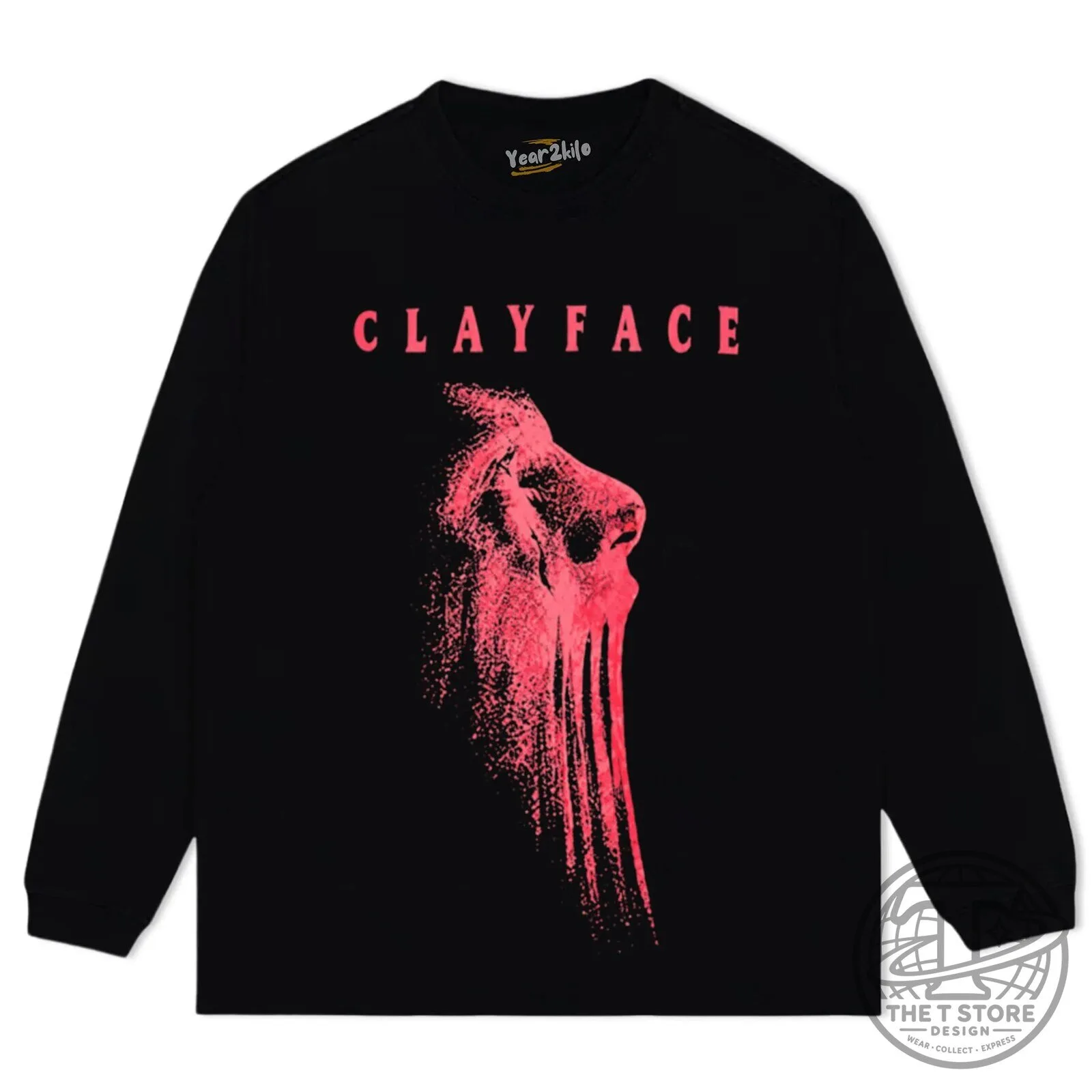 Clayface Batman Villain Distressed Black Graphic Print T-Shirt 12 Clayface Batman Villain Distressed Black Graphic Print T-Shirt