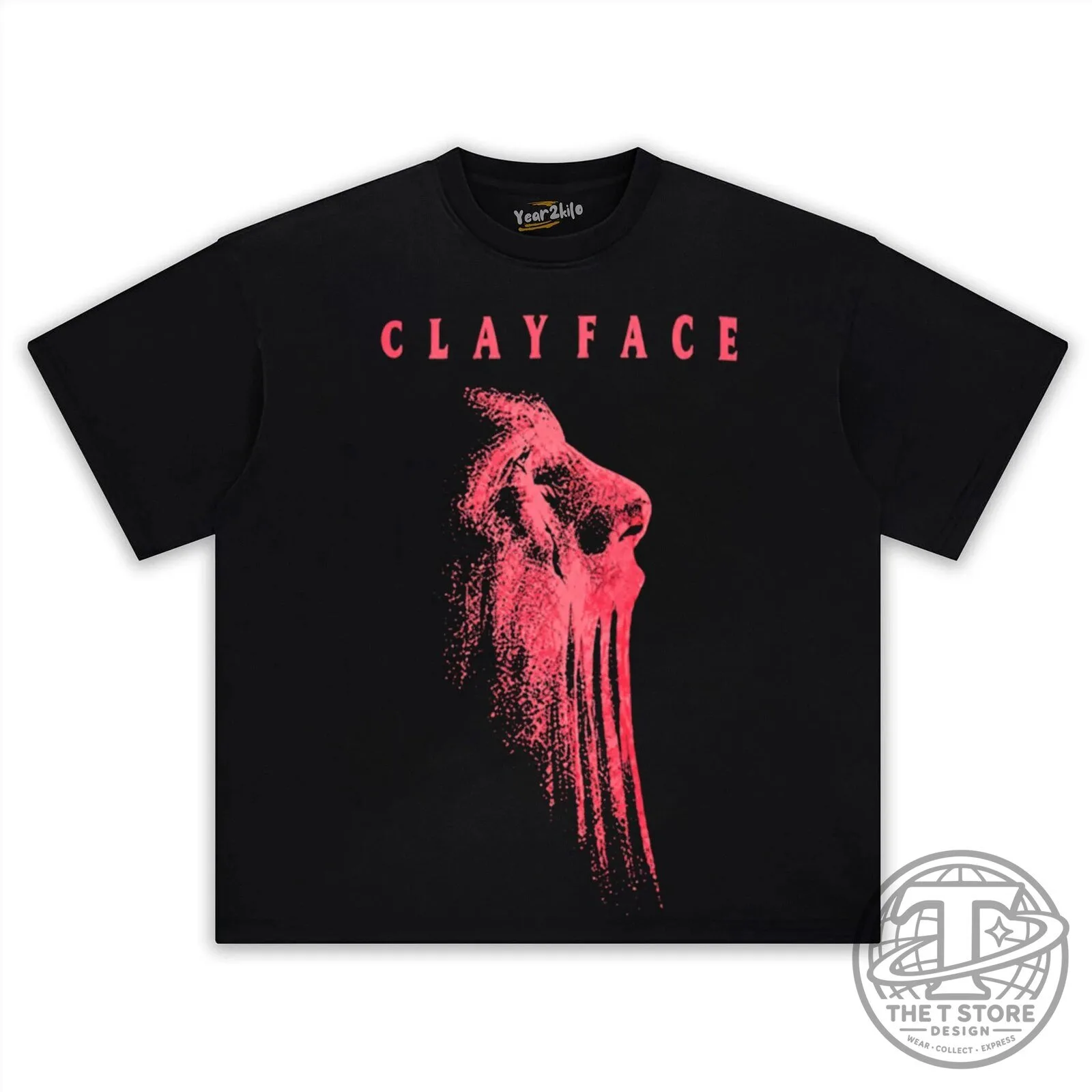 Clayface Batman Villain Distressed Black Graphic Print T-Shirt 15 Clayface Batman Villain Distressed Black Graphic Print T-Shirt