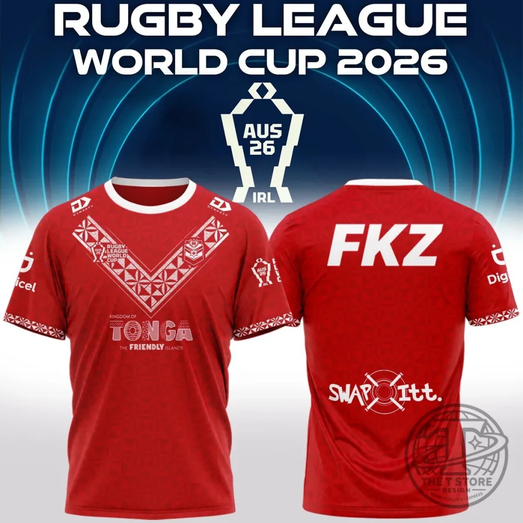 Tonga Rugby League World Cup 2026 Home Kit Replica Fan Jersey Tonga Rugby League World Cup 2026 Home Kit Replica Fan Jersey
