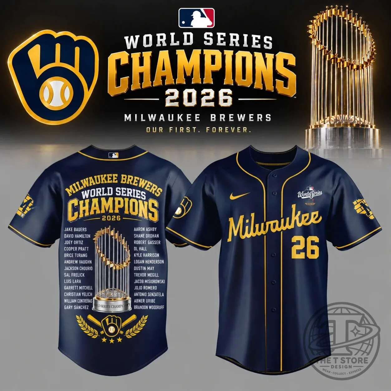 Brewers 2026 World Series Champions Edition Jersey