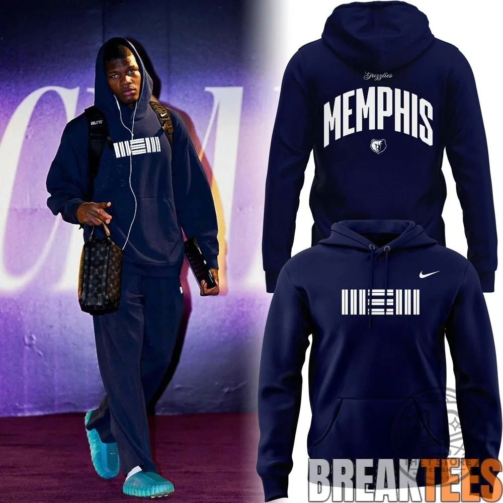 Memphis Grizzlies Ja Morant Nike Navy Blue Pullover Hoodie