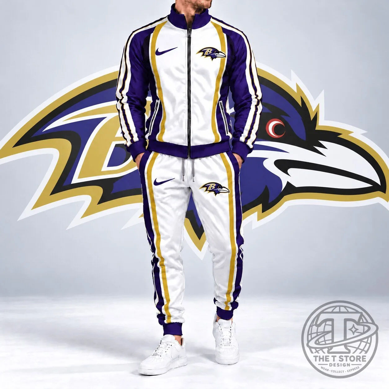 Baltimore Ravens NFL Dynamic Motion Contrast Panel Jacket