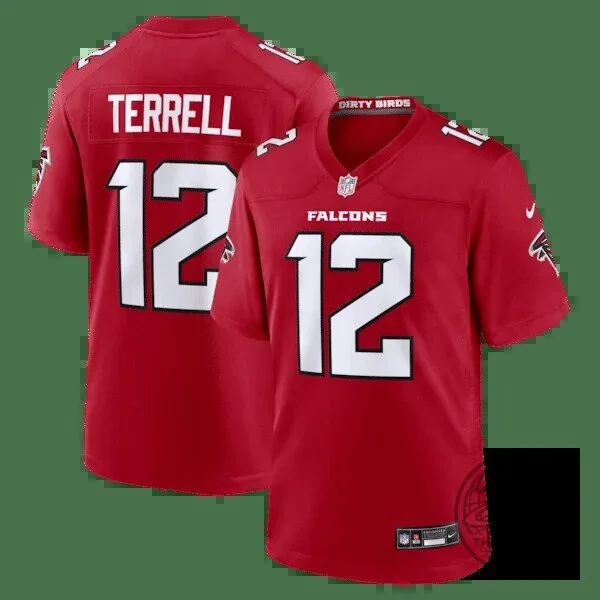 Atlanta Falcons A.J. Terrell Red Game Football Jersey