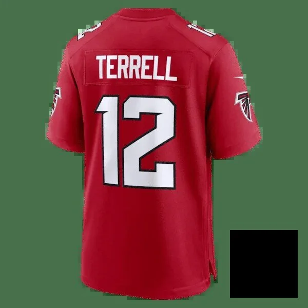 Atlanta Falcons A.J. Terrell Red Game Football Jersey 9 Atlanta Falcons A.J. Terrell Red Game Football Jersey